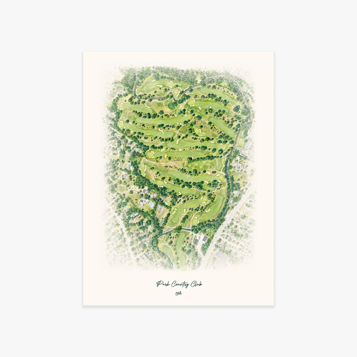 Park Country Club printed artwork