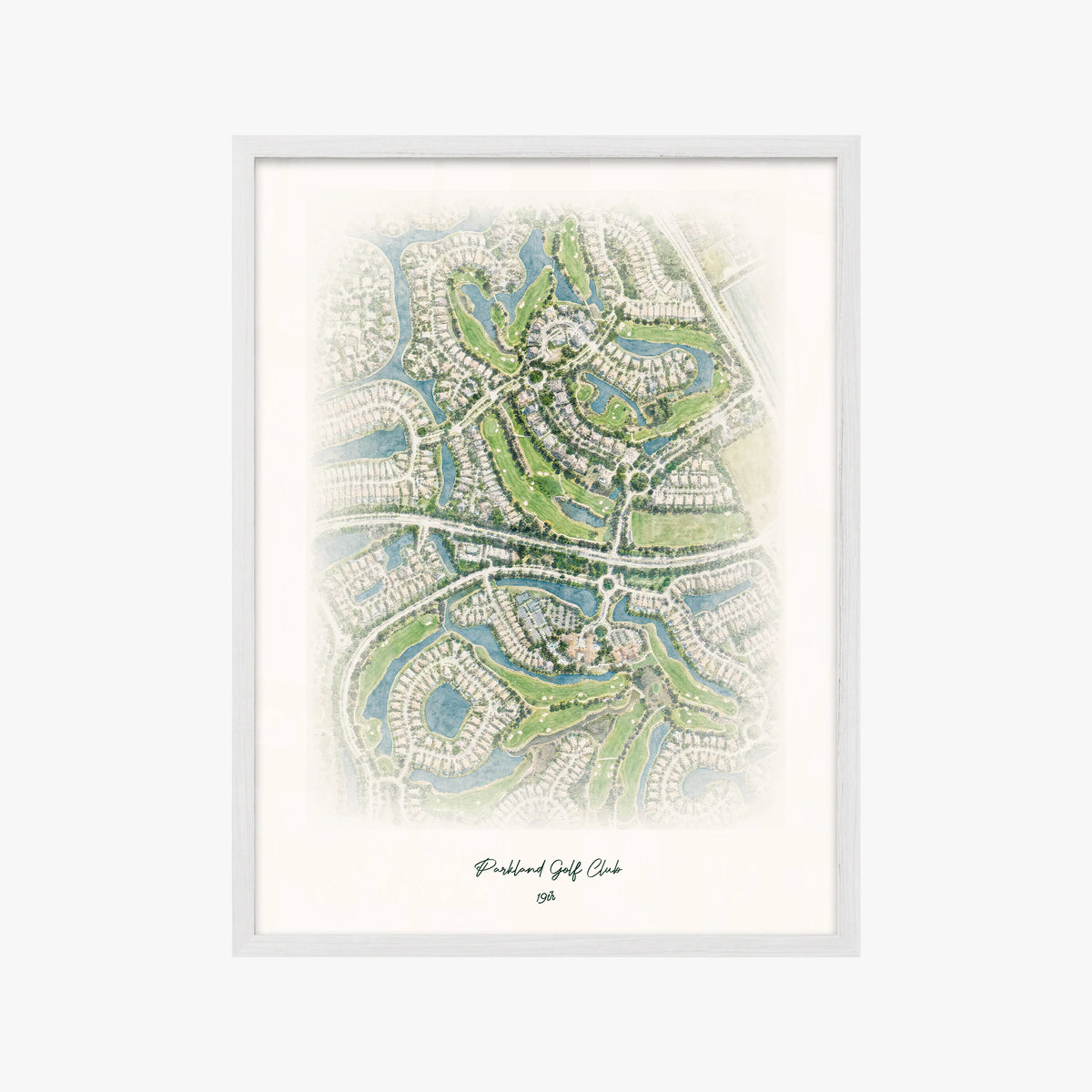 Parkland Golf Club white frame