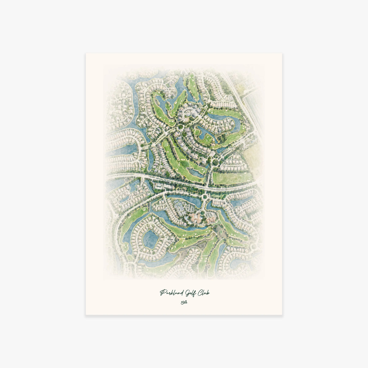 Parkland Golf Club printed artwork