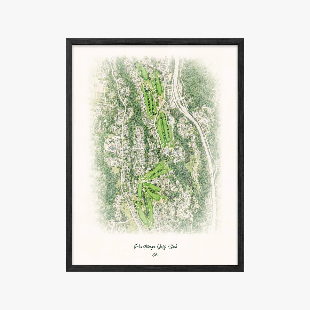 Pasatiempo Golf Club black frame