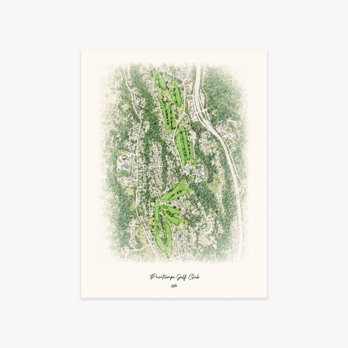 Pasatiempo Golf Club printed artwork