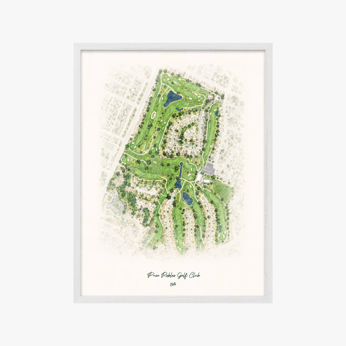 Paso Robles Golf Club white frame