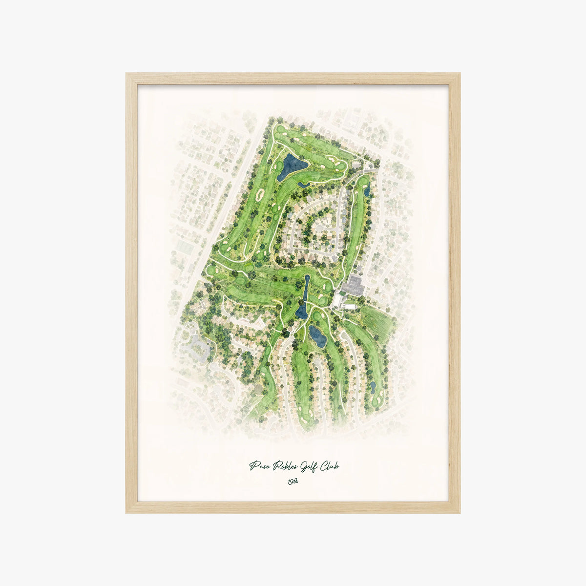 Paso Robles Golf Club wood frame