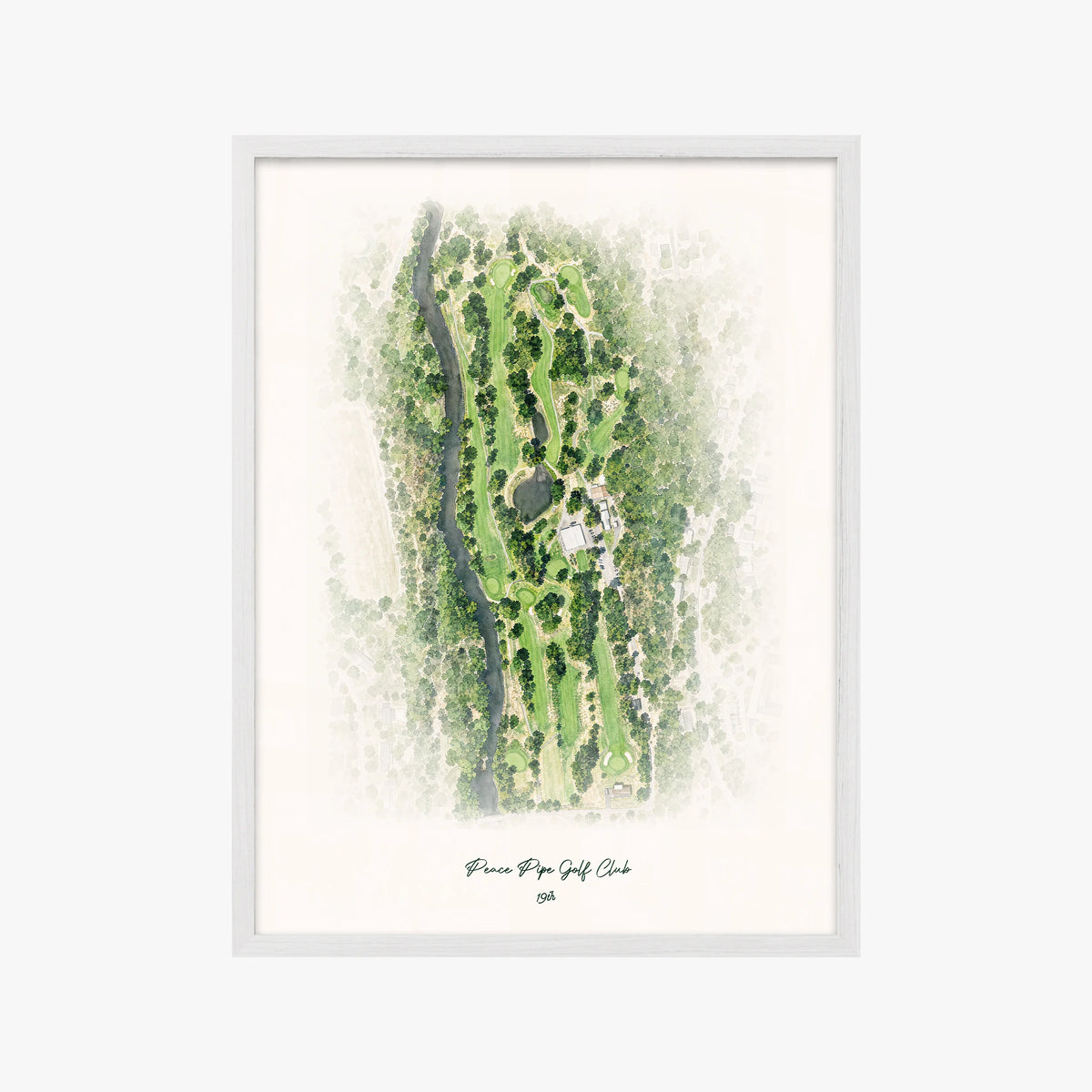 Peace Pipe Golf Club white frame