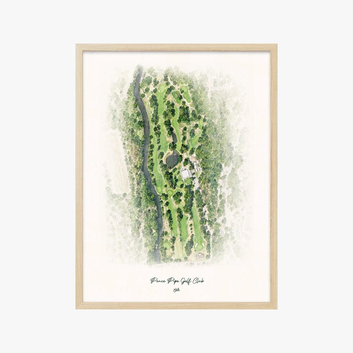 Peace Pipe Golf Club wood frame