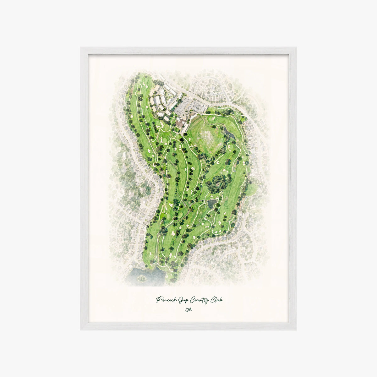 Peacock Gap Country Club white frame