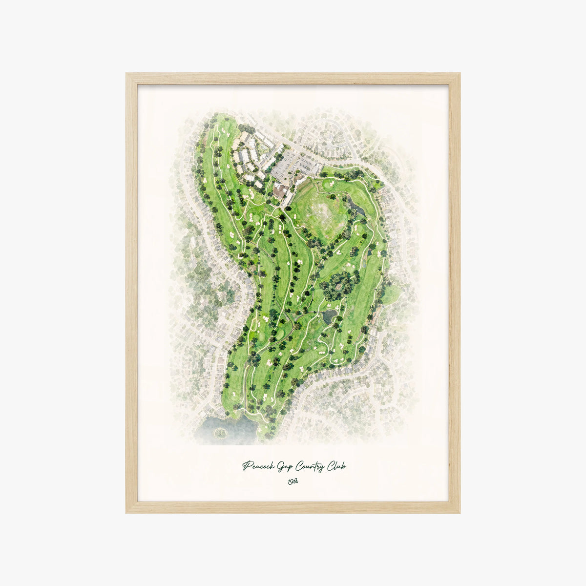 Peacock Gap Country Club wood frame