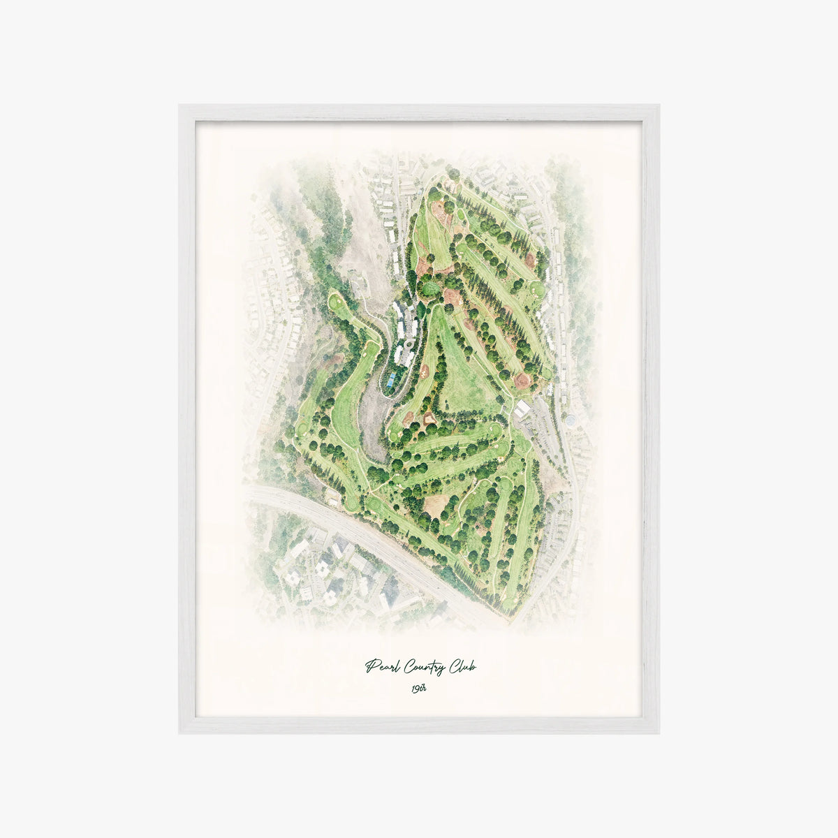 Pearl Country Club white frame