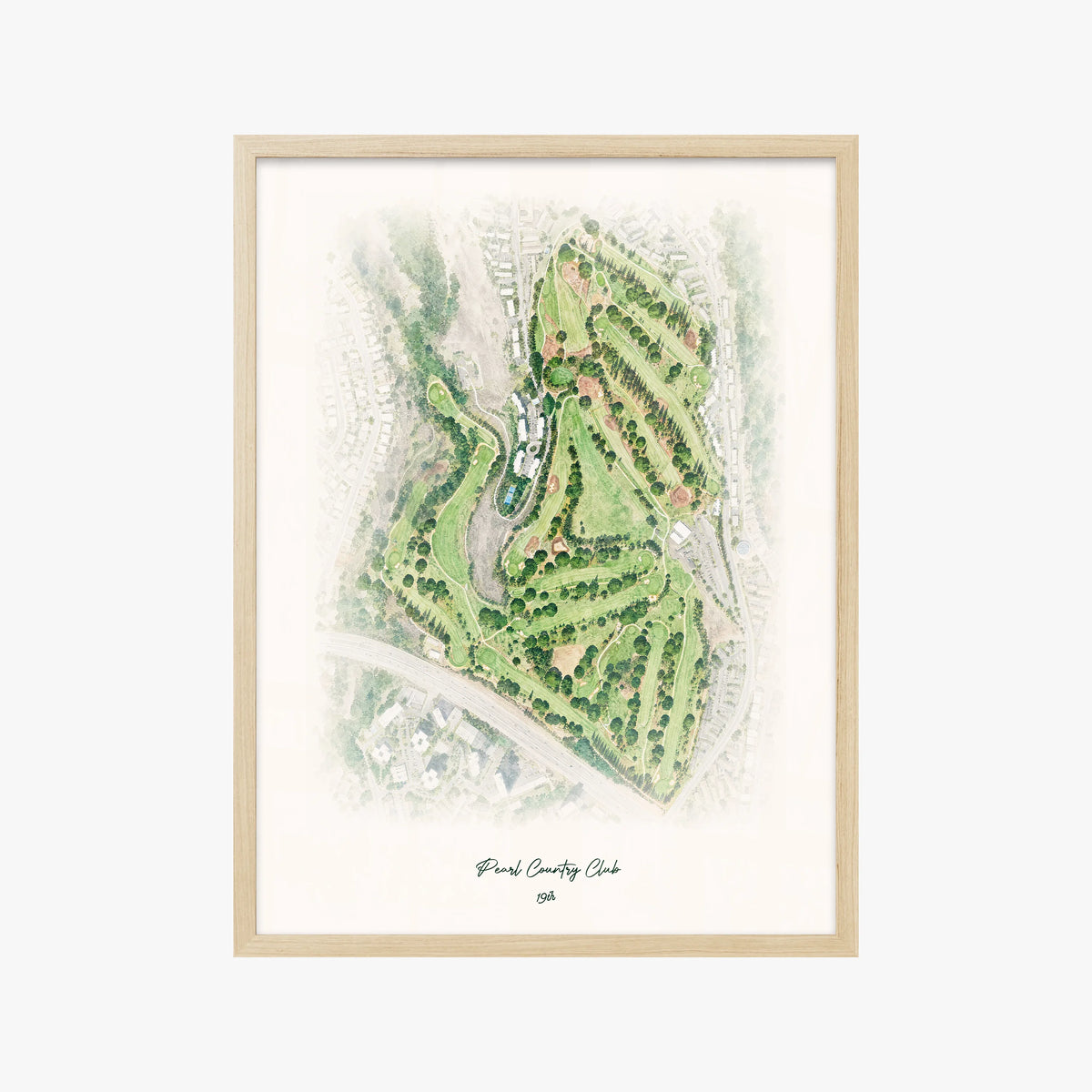 Pearl Country Club wood frame