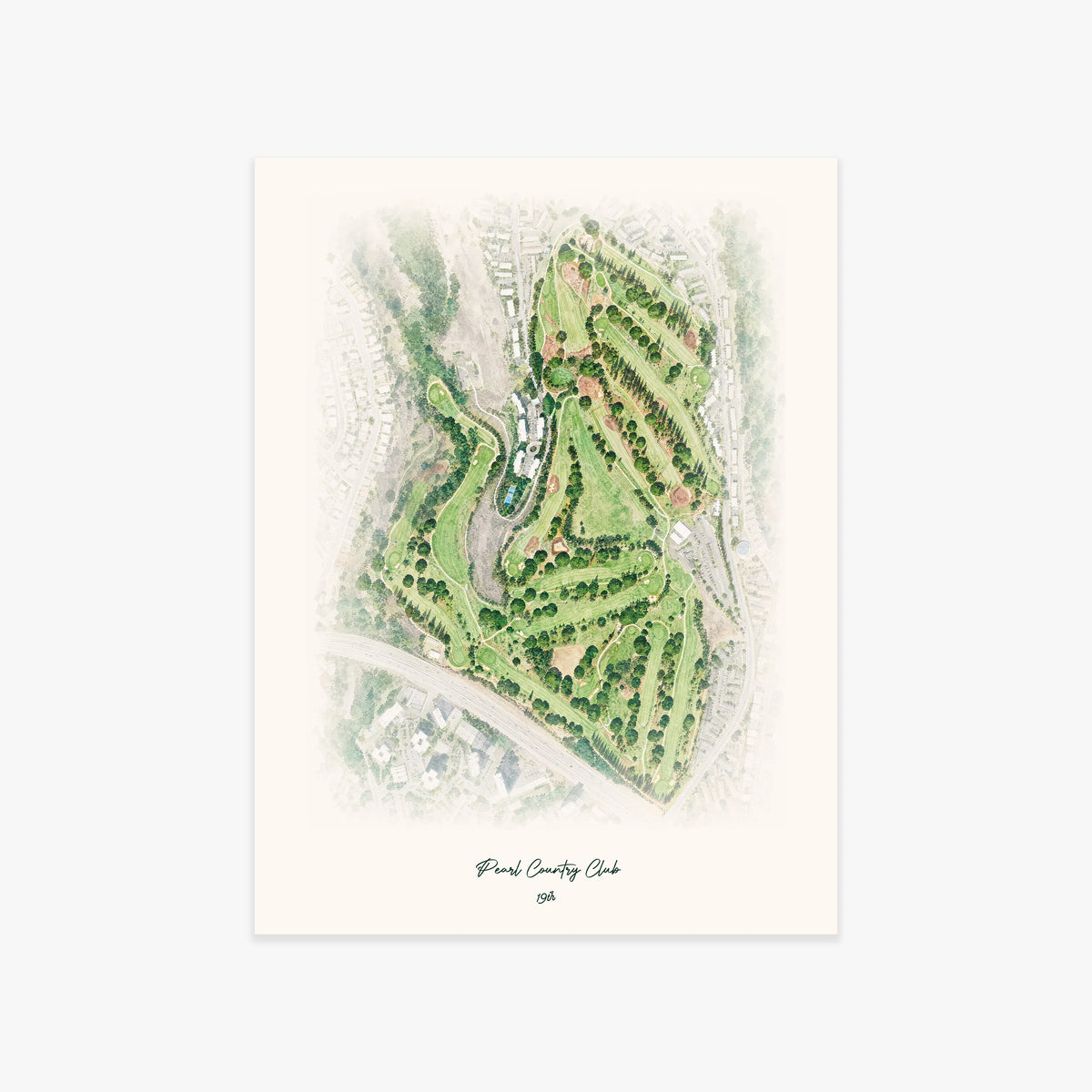 Pearl Country Club printed artwork