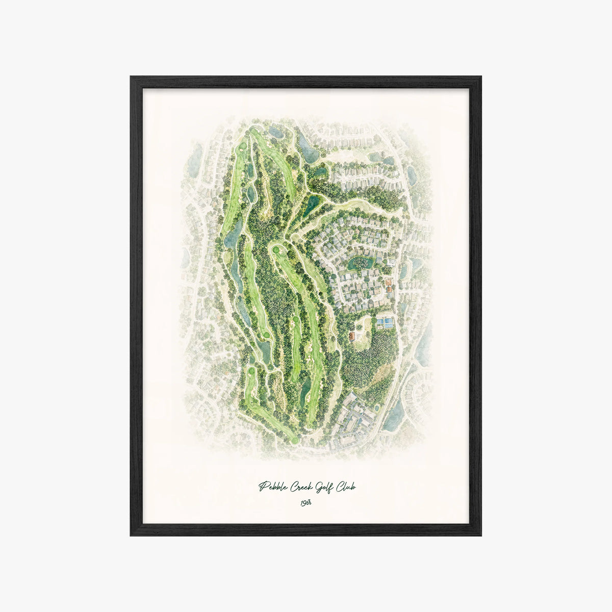 Pebble Creek Golf Club black frame