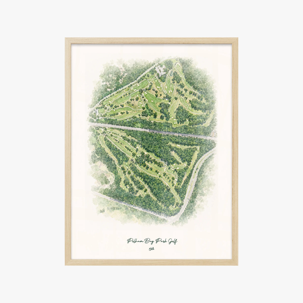 Pelham Bay Park Golf wood frame
