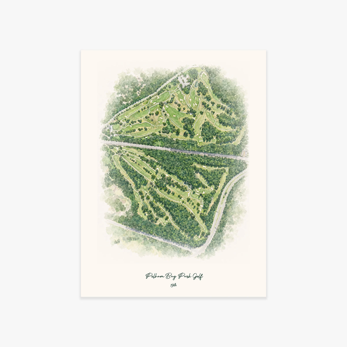 Pelham Bay Park Golf printed artwork