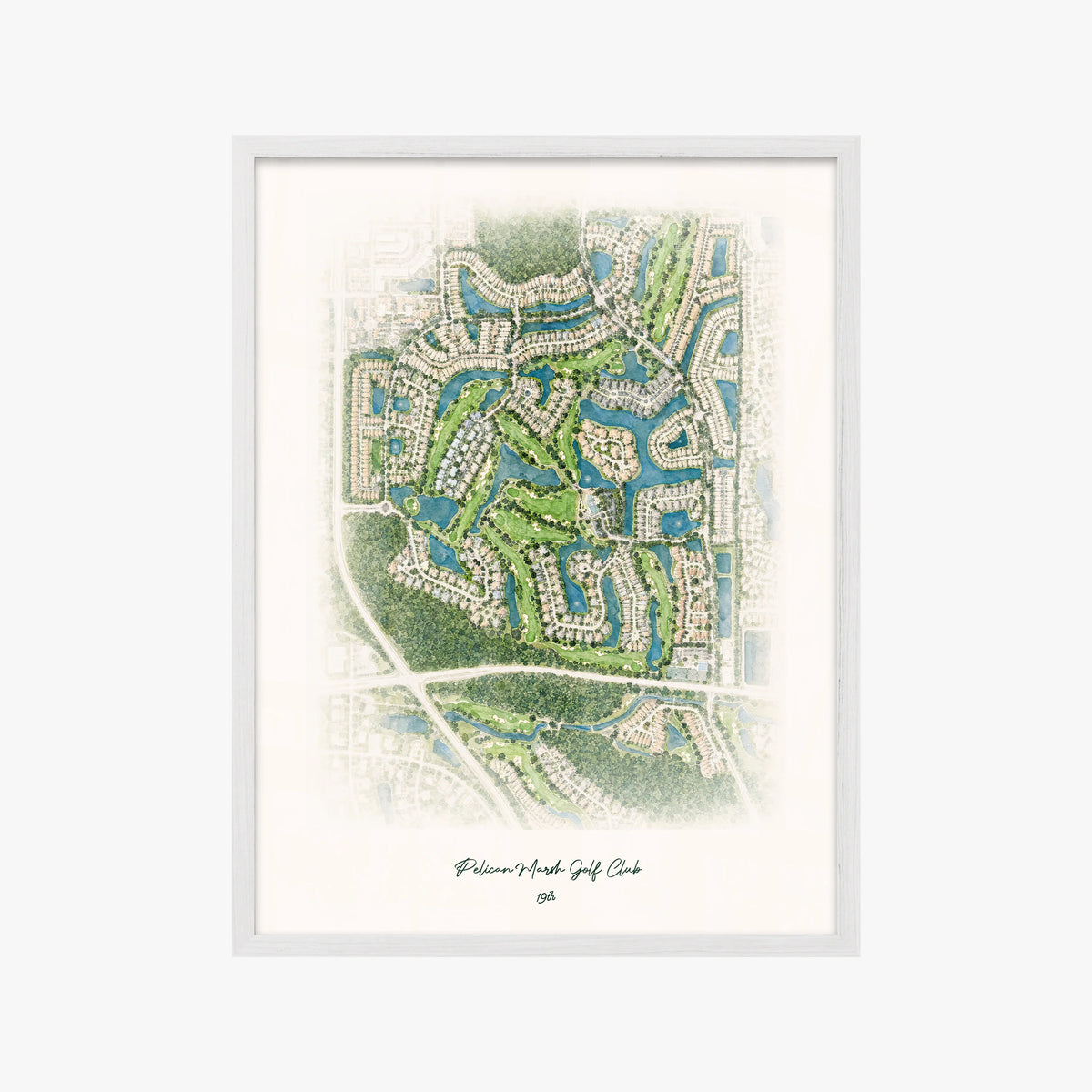Pelican Marsh Golf Club white frame