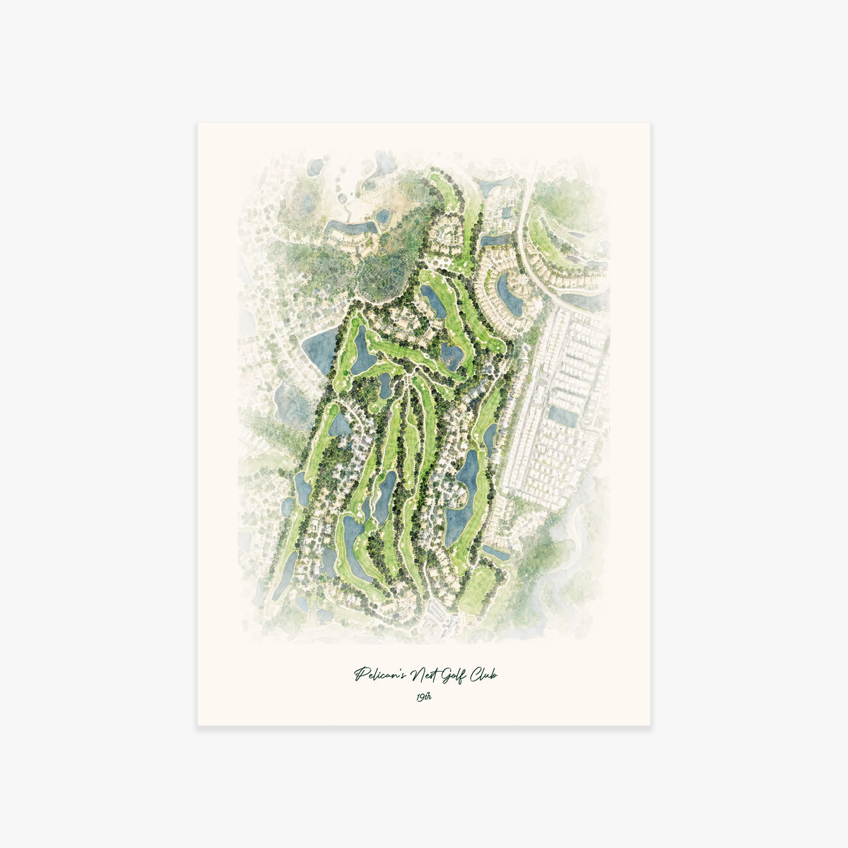 Pelican's Nest Golf Club printed artwork