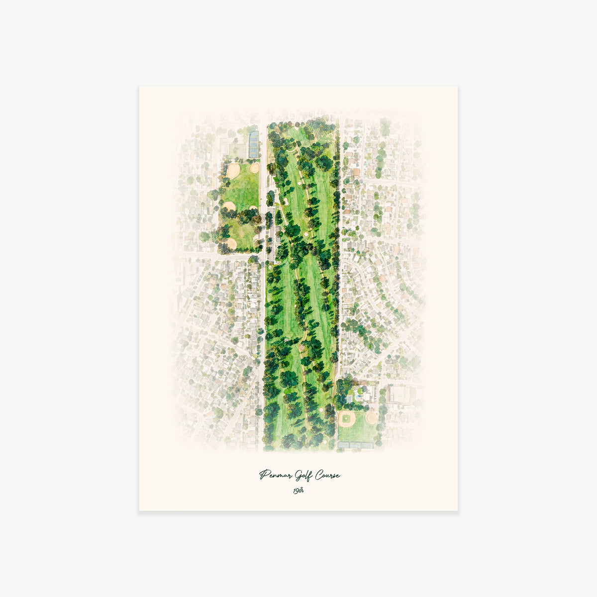 Penmar Golf Course printed artwork