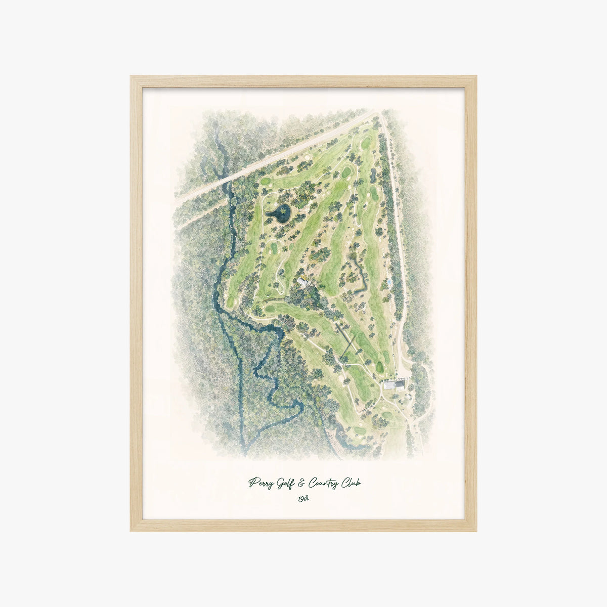 Perry Golf & Country Club wood frame