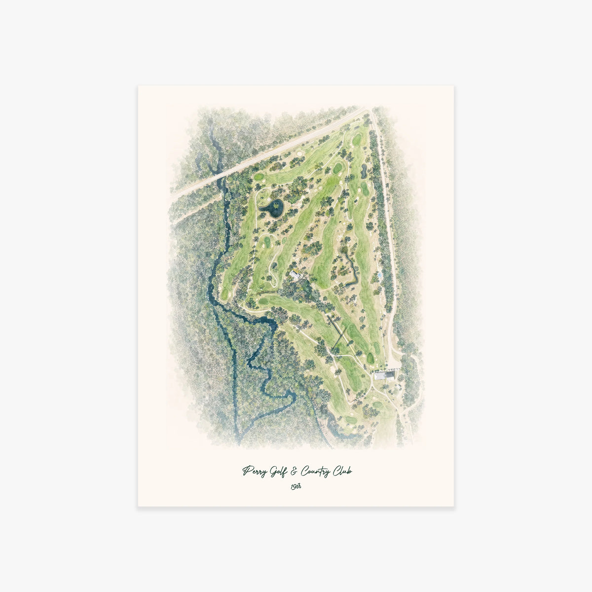 Perry Golf & Country Club printed artwork