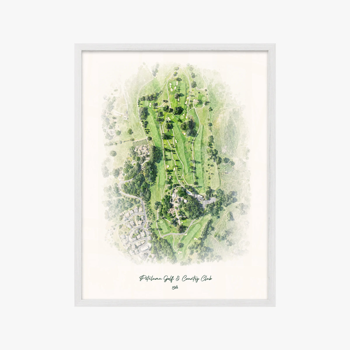 Petaluma Golf & Country Club white frame