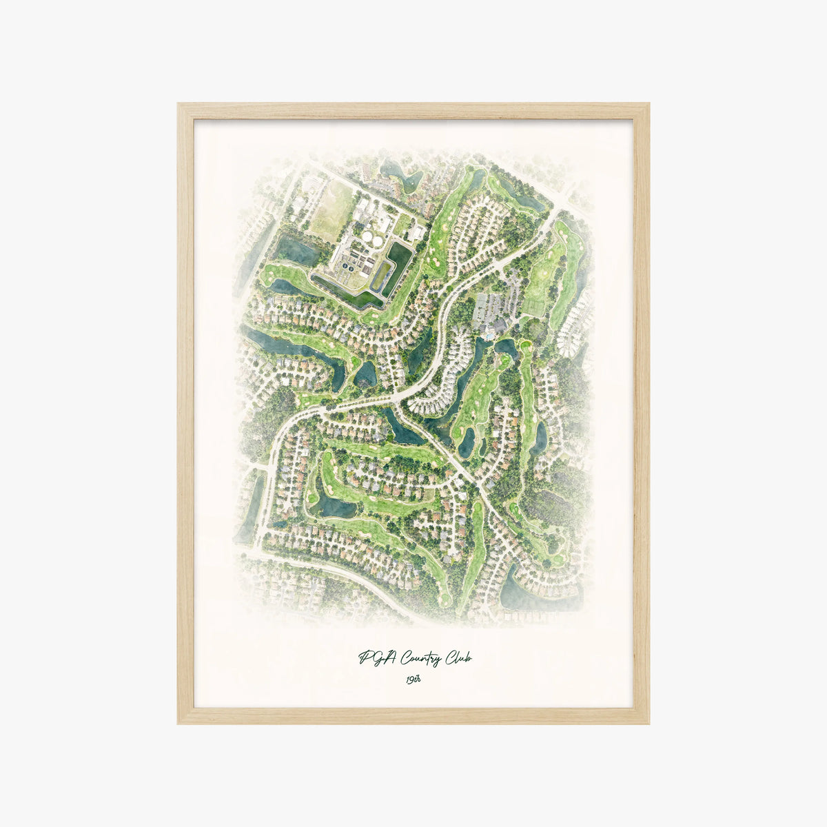 PGA Country Club wood frame