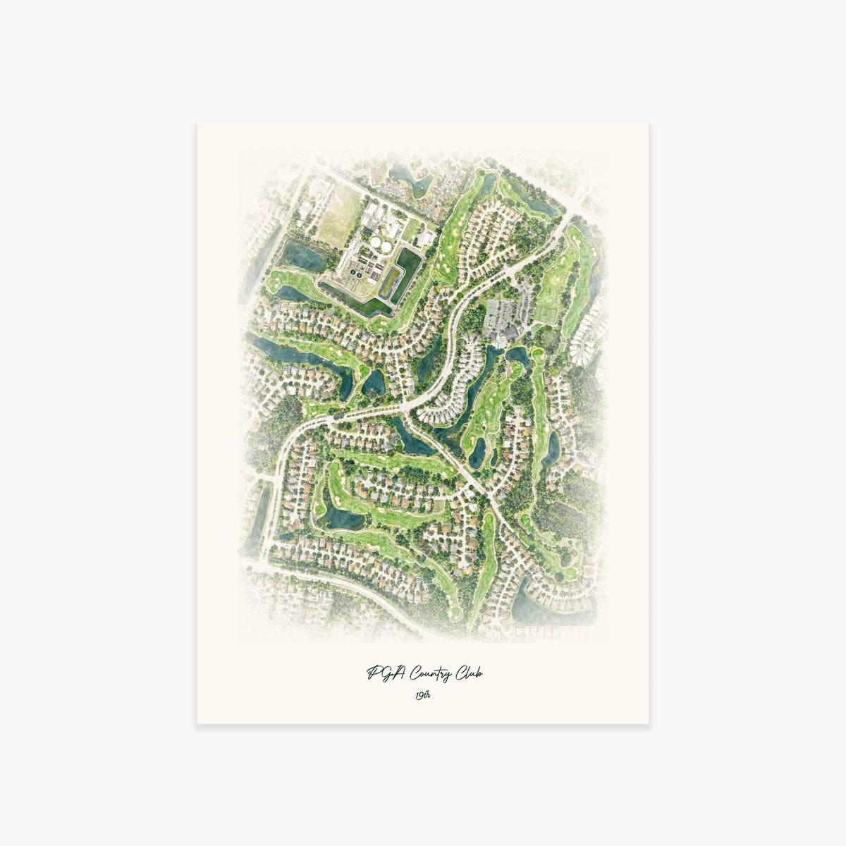 PGA Country Club printed artwork