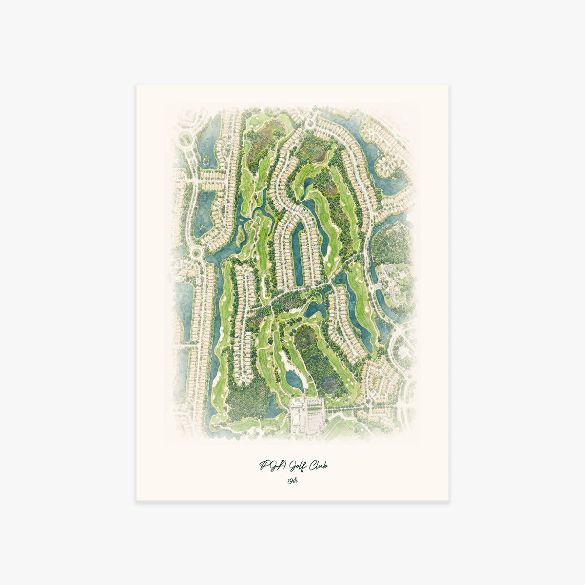 PGA Golf Club printed artwork