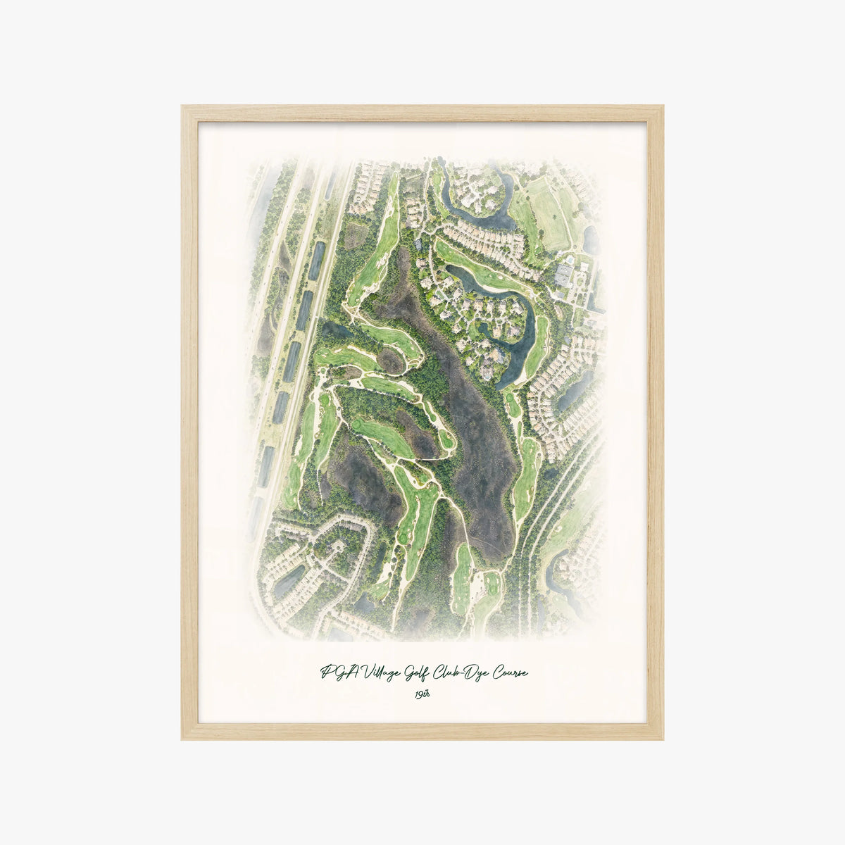 PGA Village Golf Club-Dye Course wood frame