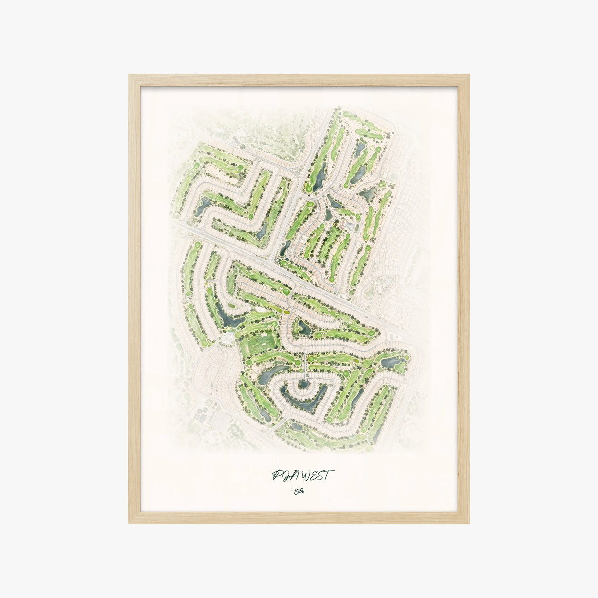 PGA WEST wood frame