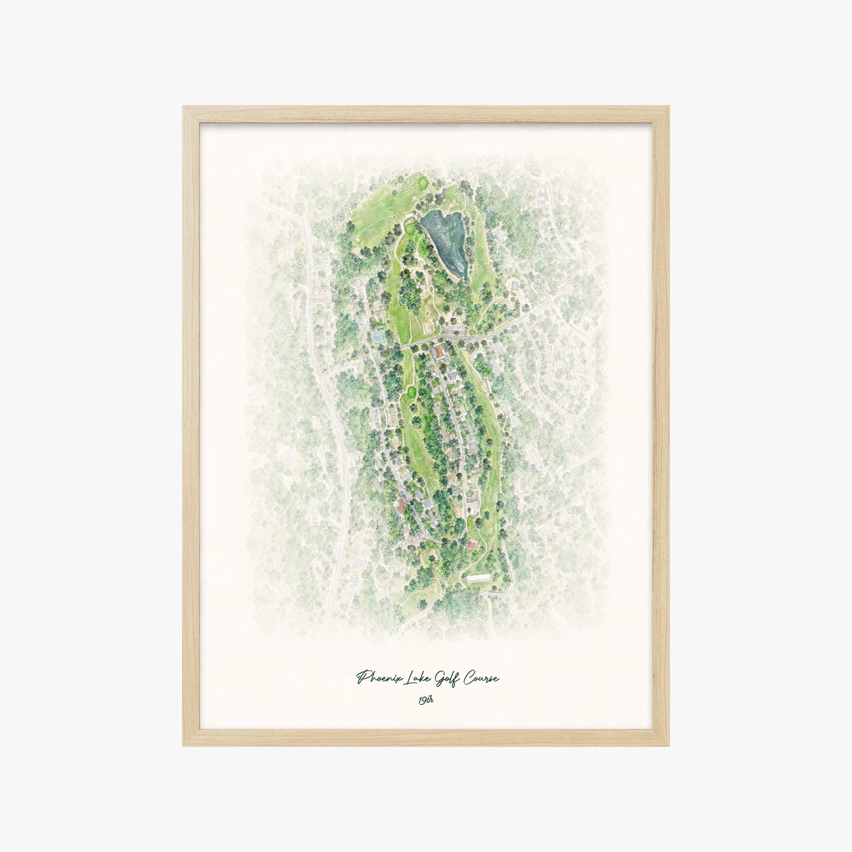 Phoenix Lake Golf Course wood frame