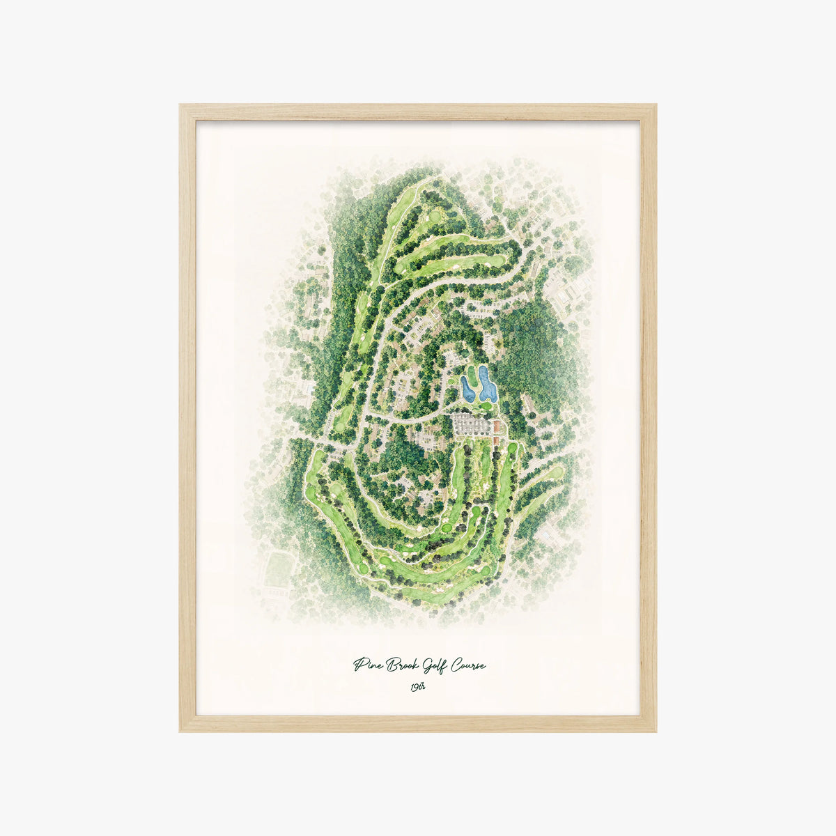 Pine Brook Golf Course wood frame