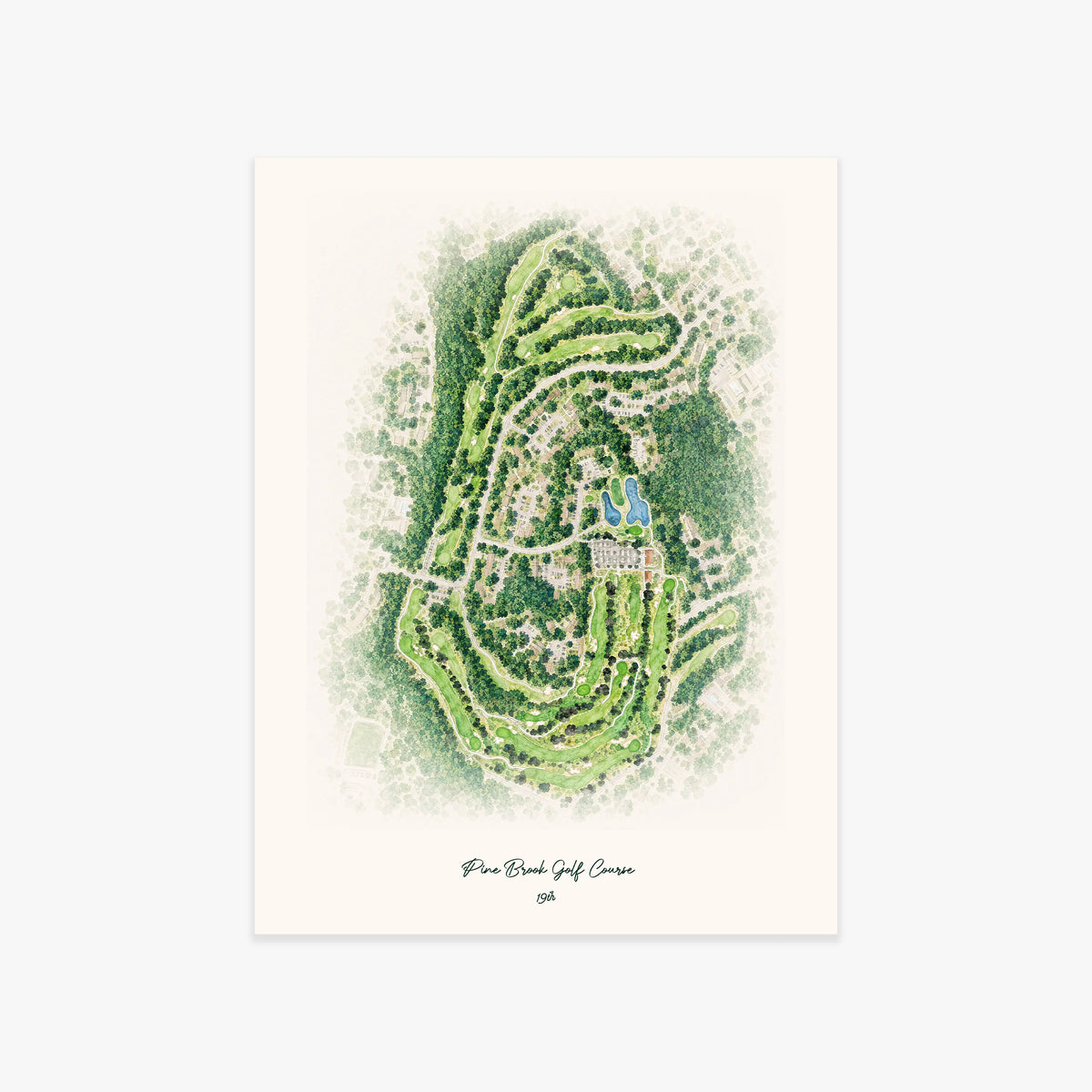Pine Brook Golf Course printed artwork