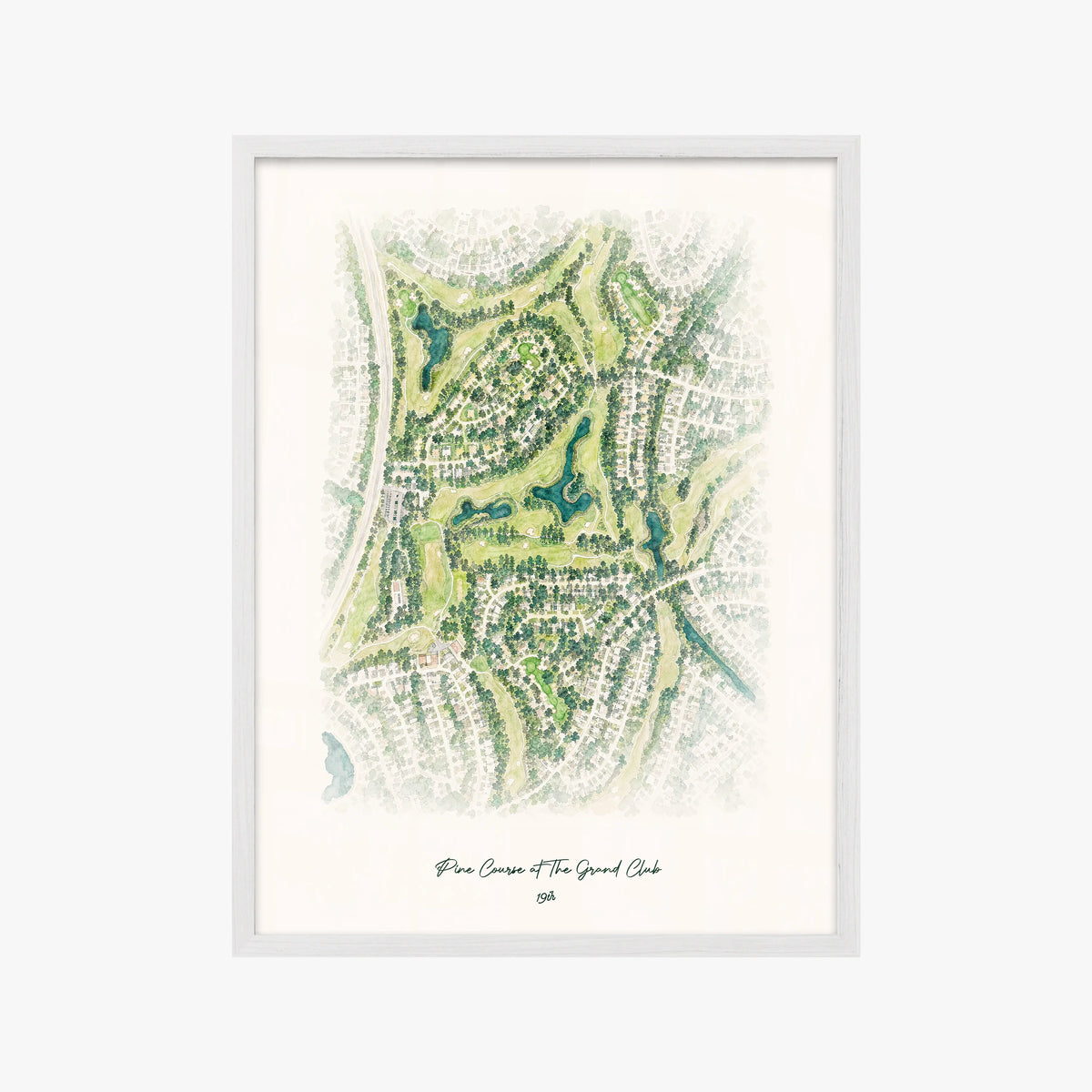 Pine Course at The Grand Club white frame