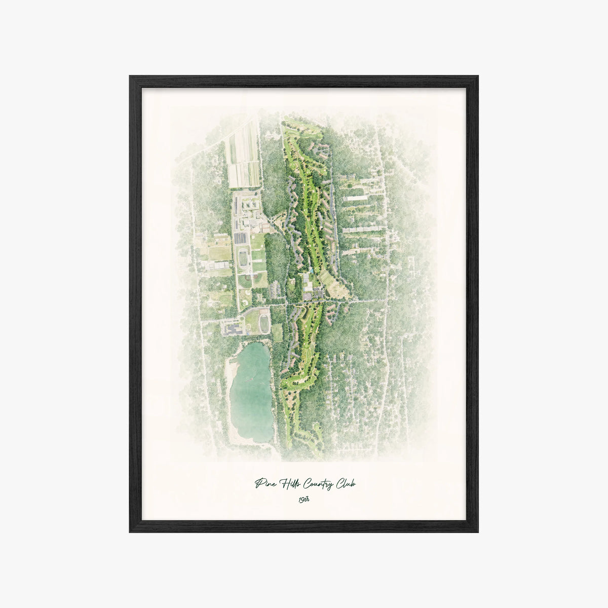 Pine Hills Country Club black frame