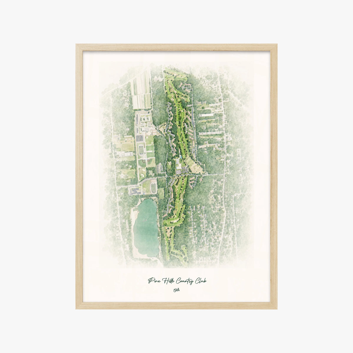 Pine Hills Country Club wood frame