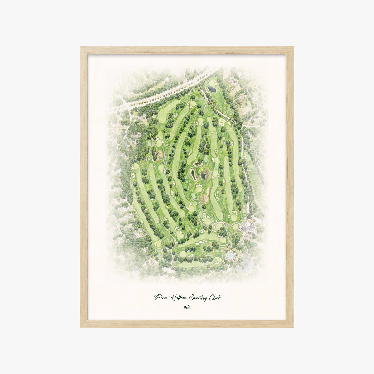 Pine Hollow Country Club wood frame