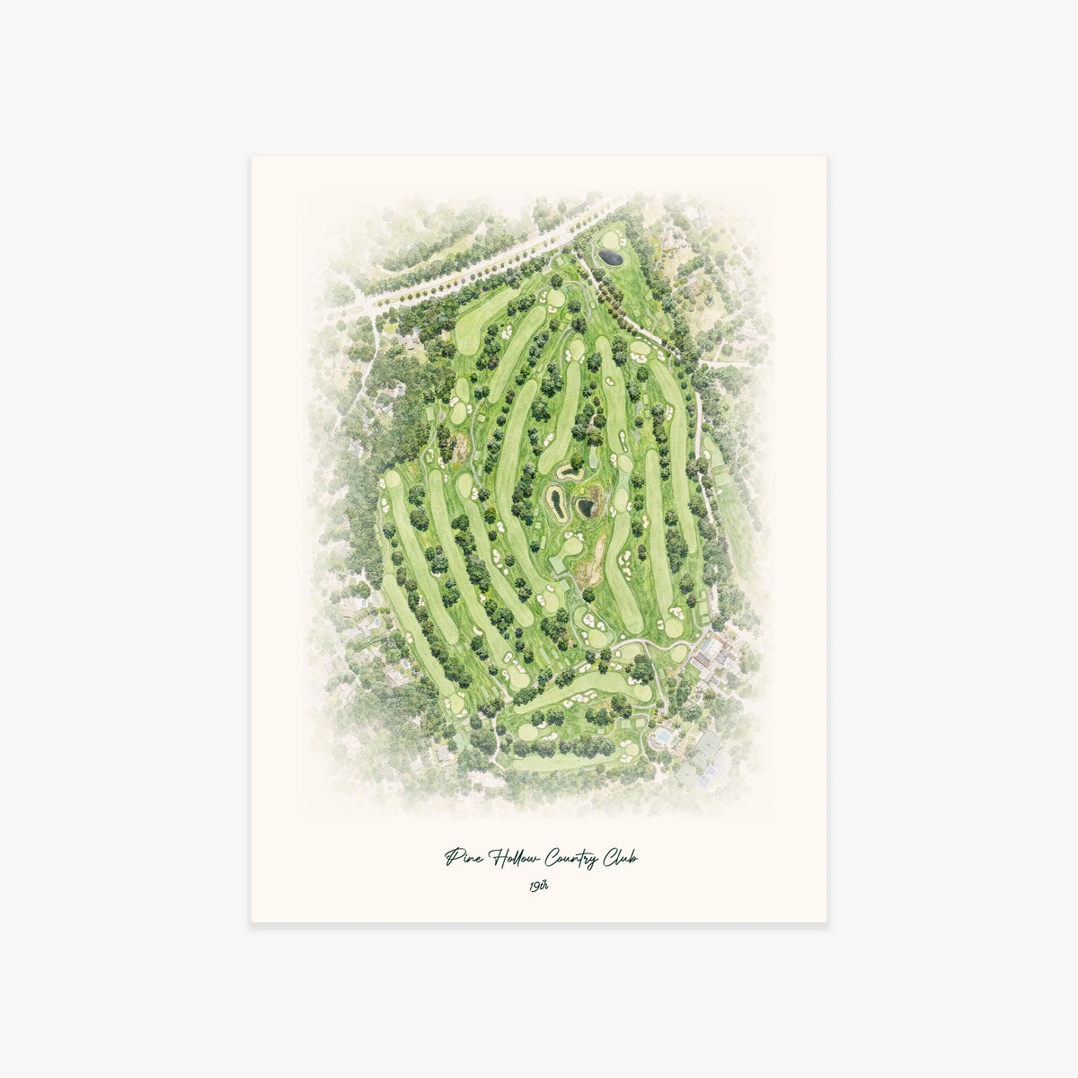 Pine Hollow Country Club printed artwork