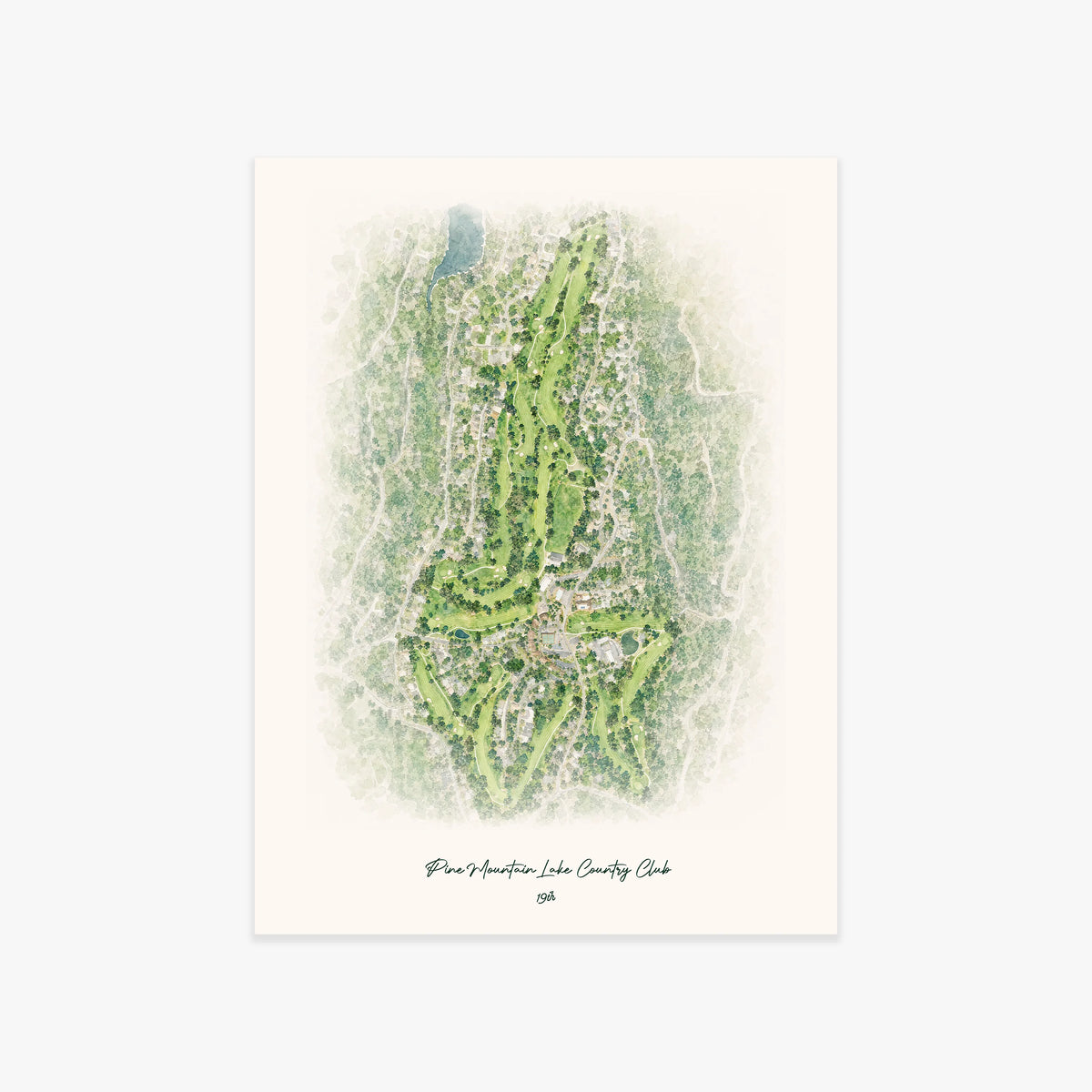 Pine Mountain Lake Country Club printed artwork