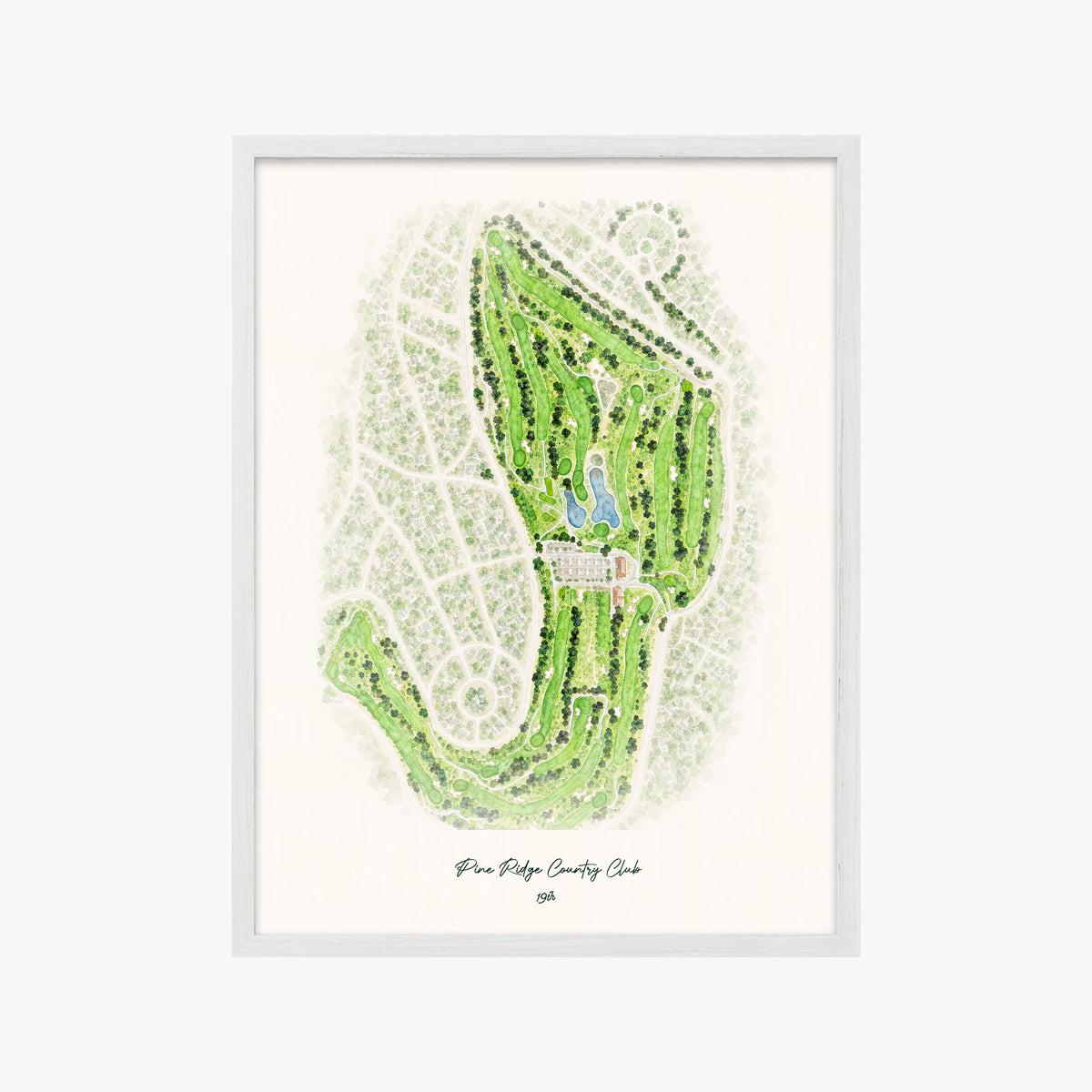 Pine Ridge Country Club white frame