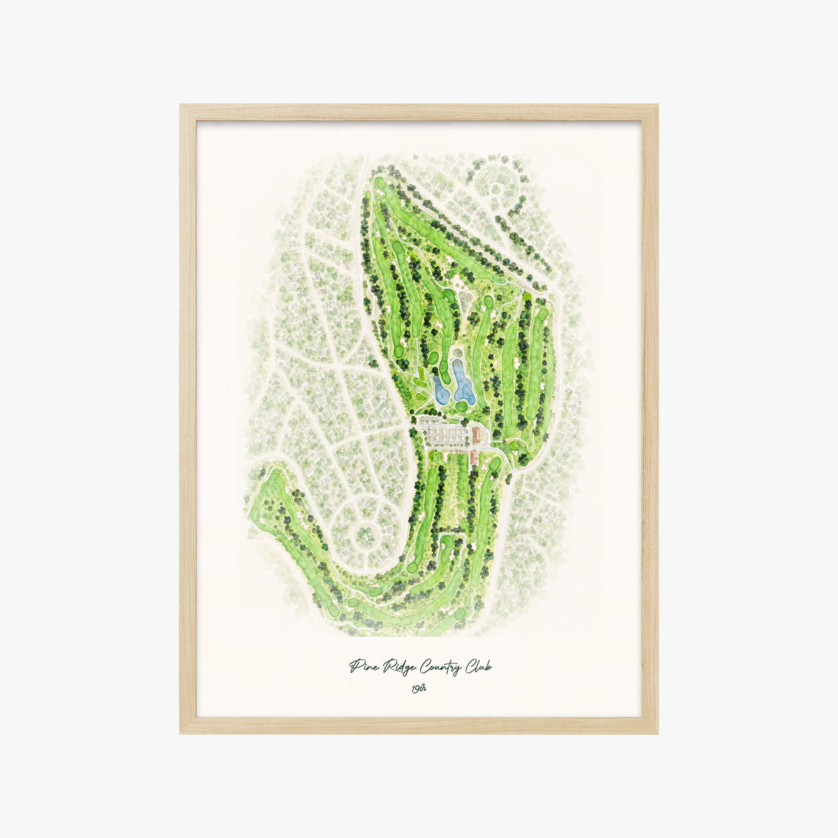 Pine Ridge Country Club wood frame