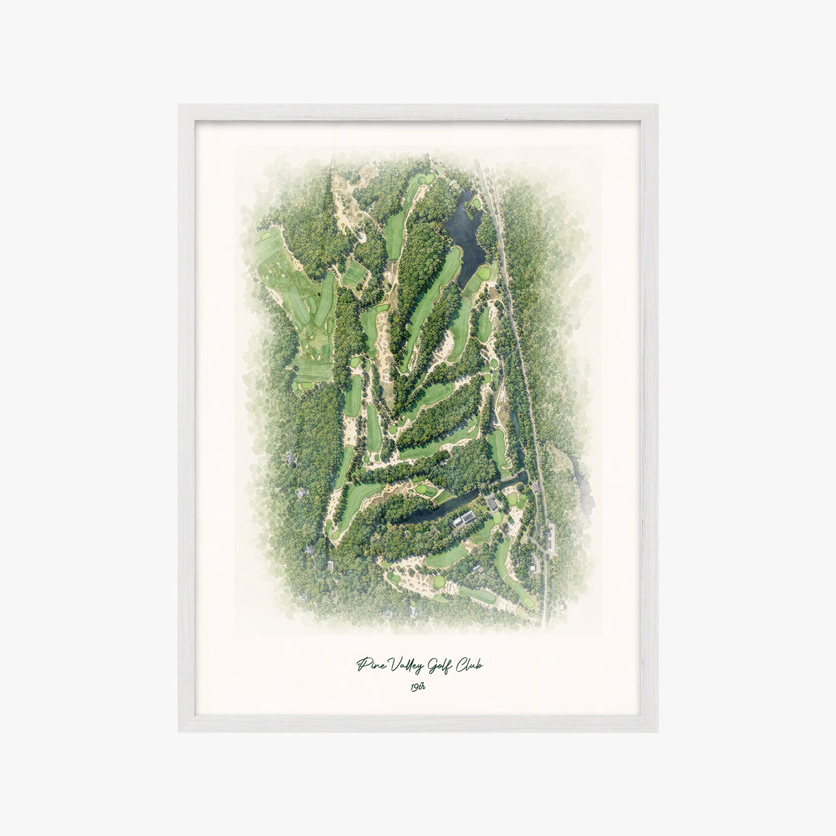 Pine Valley Golf Club white frame