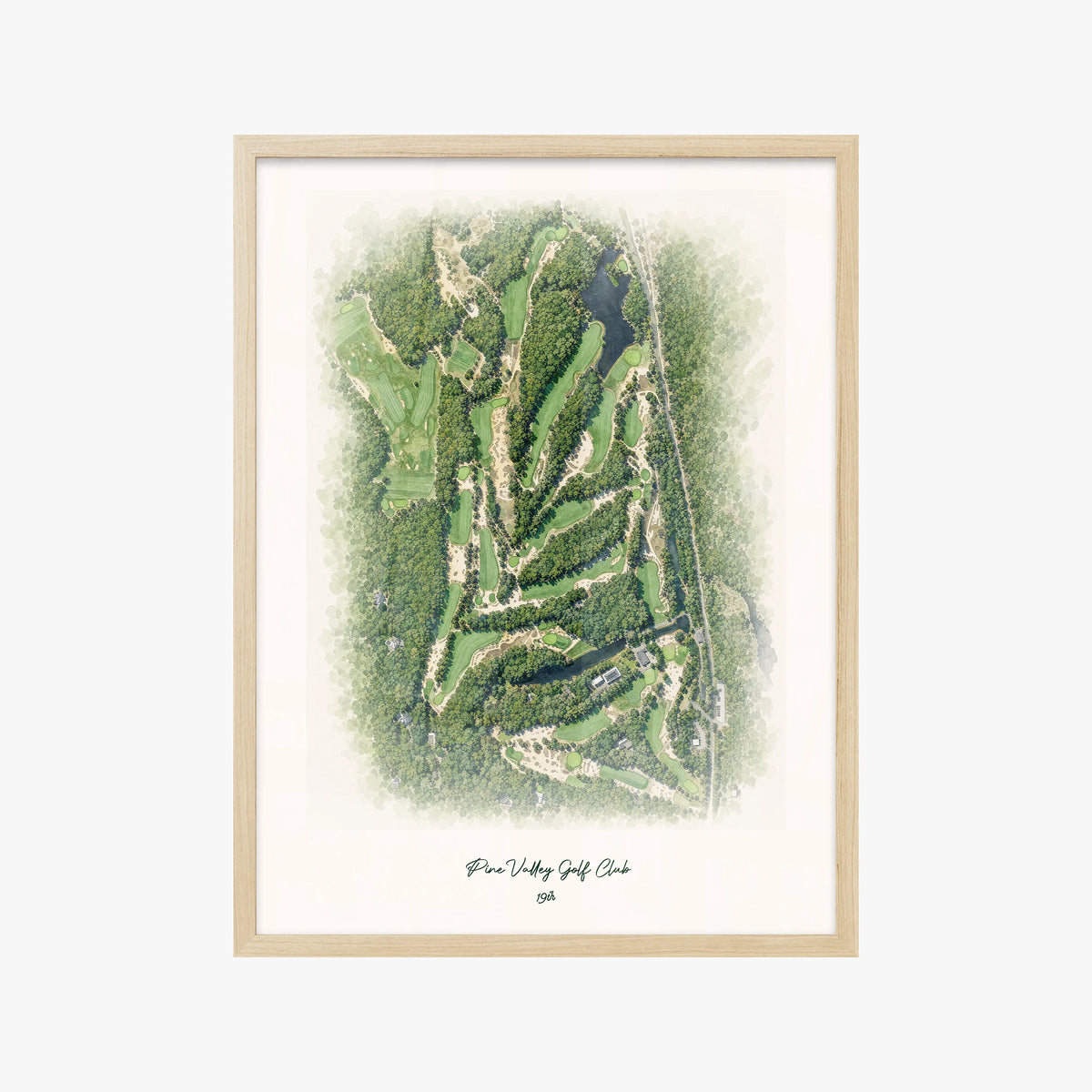 Pine Valley Golf Club wood frame