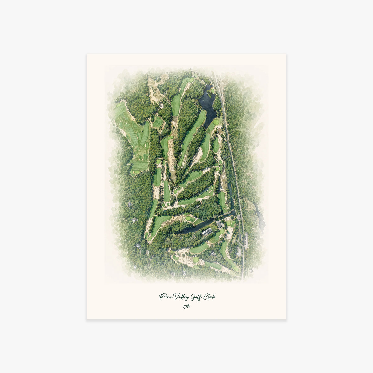 Pine Valley Golf Club printed artwork