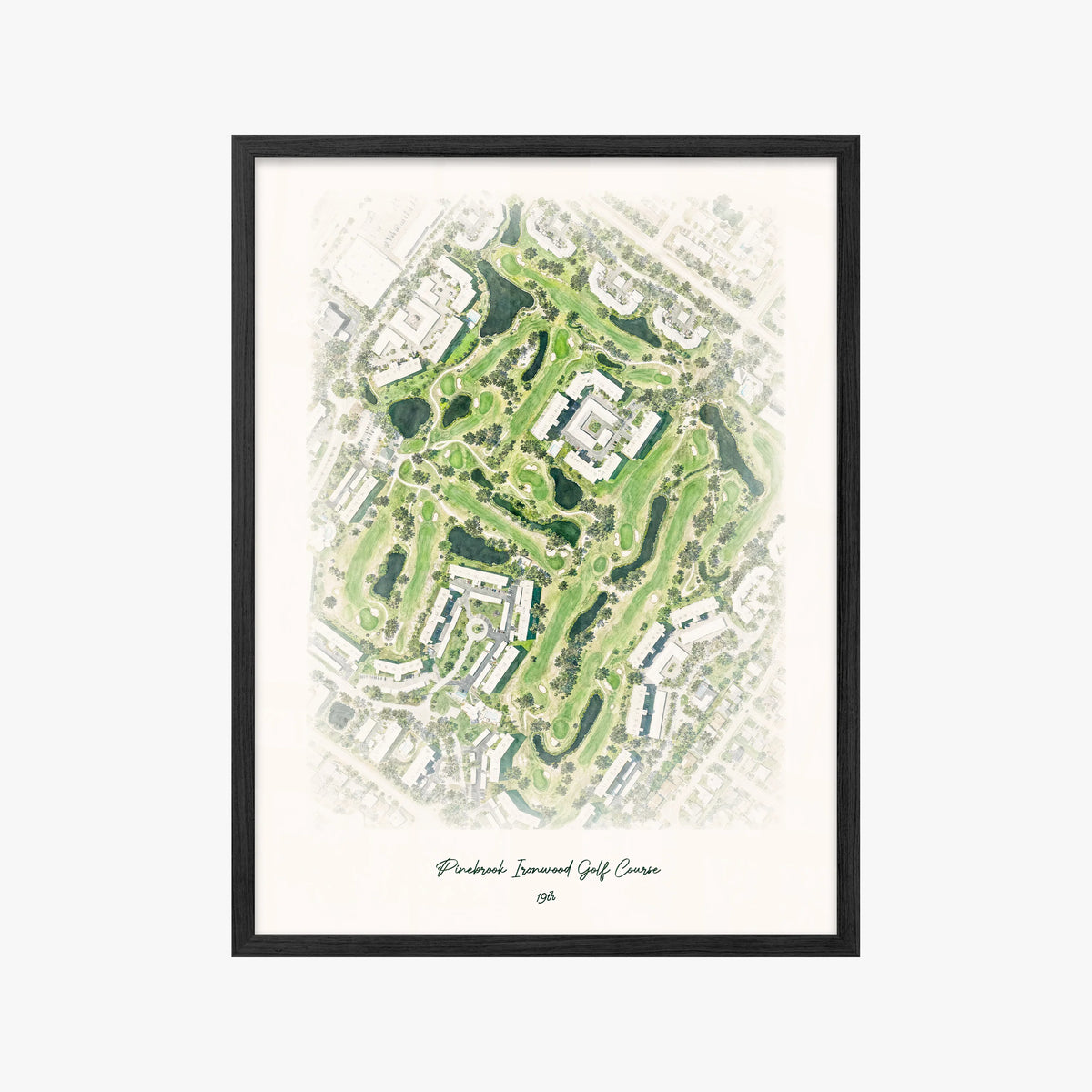 Pinebrook Ironwood Golf Course black frame