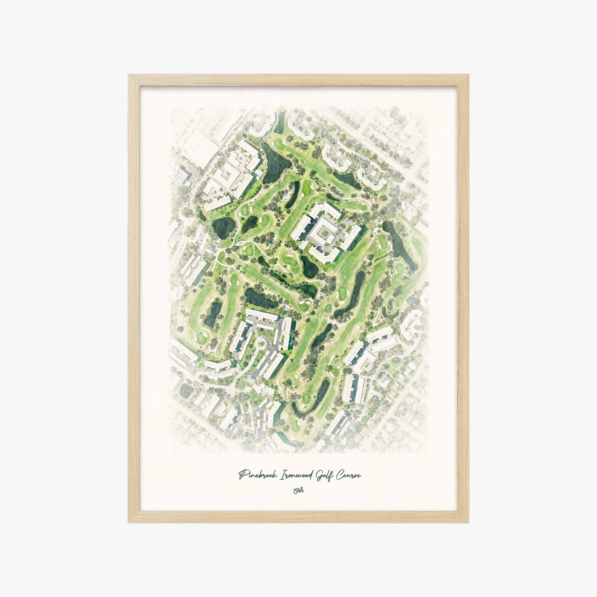 Pinebrook Ironwood Golf Course wood frame
