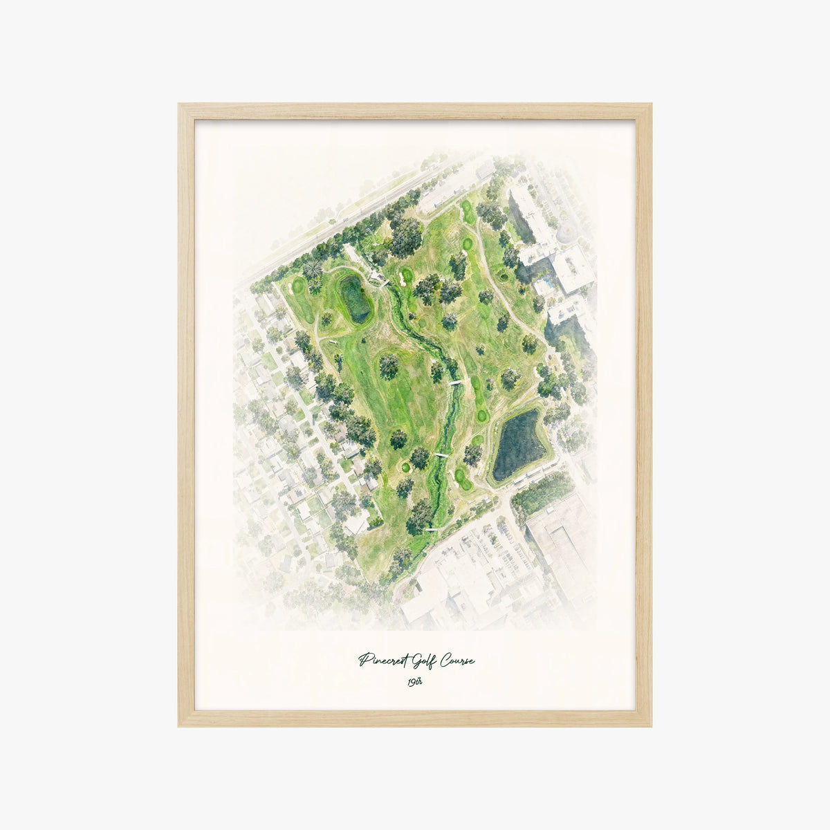 Pinecrest Golf Course wood frame