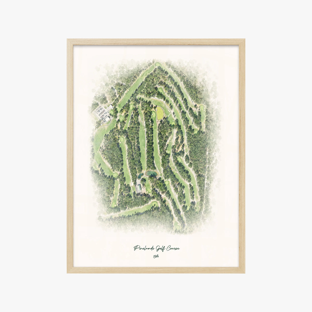Pinelands Golf Course wood frame