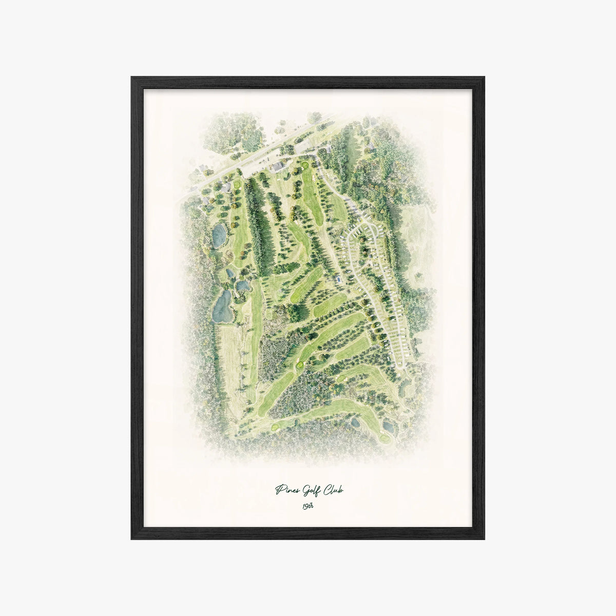 Pines Golf Club black frame