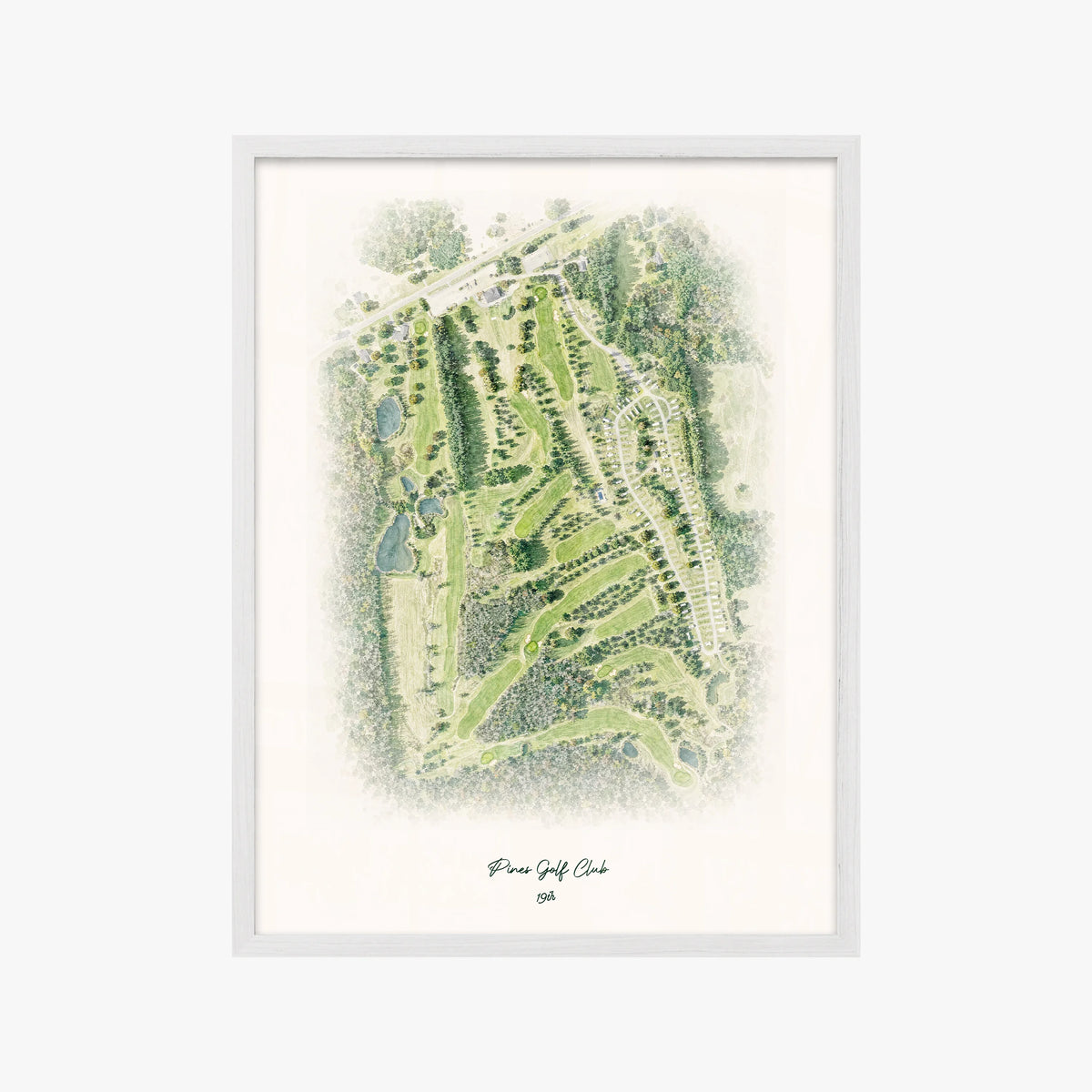 Pines Golf Club white frame