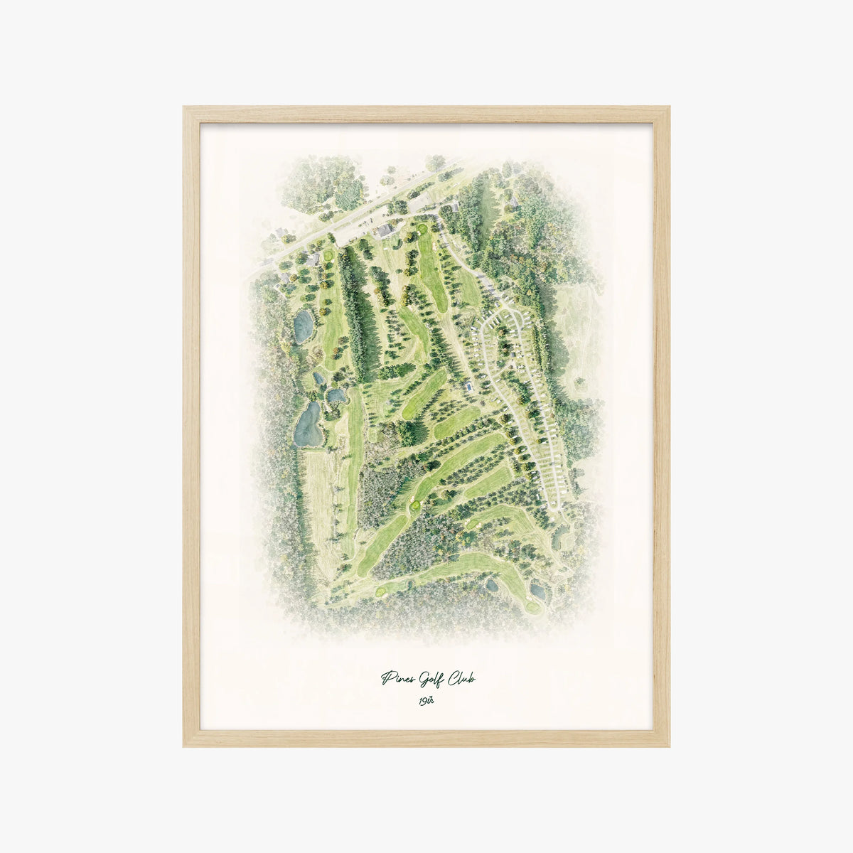 Pines Golf Club wood frame