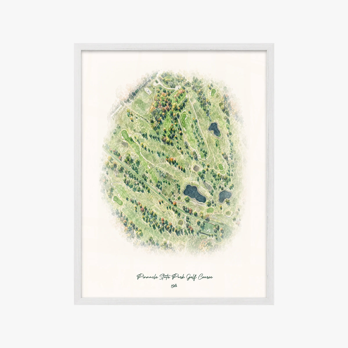 Pinnacle State Park Golf Course white frame